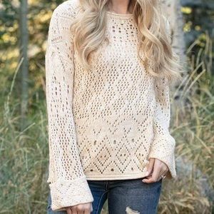 Frost creek pointelle sweater.